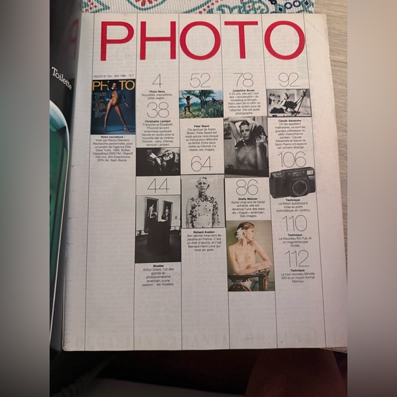 PHOTO Magazine 224 Sheila Metzner Borain Avedon Peter Beard Iman Arthur Grace - Picture 2 of 2